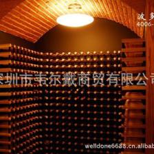【波多90瓶可移动酒架,展示会用酒架,实木酒架,红酒展示架,】价格,厂家,图片,柜类、箱类,深圳市韦尔戴商贸-